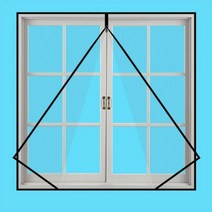 창문 용 모기장 자체 접착 지퍼 쉬운 모기 스크린 DIY 매직 스티커 심플한 문 및 화면 맞춤형, W0 H0, 블랙 블랙