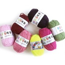 (10+1 이벤트중) 향균 인형의꿈 인형나라 뜨개실 아크릴 수세미 소품실, 47. 진갈색