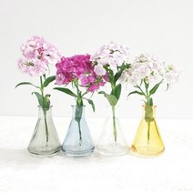 Countryitem 브리즈 컬러풀 플라스크 유리화병 4color, 머스터드