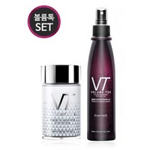 볼륨톡 천연 흑채 남녀공용 탈모커버 스프레이 세트 (본품+미스트), 연갈색+헤어미스트, 1세트