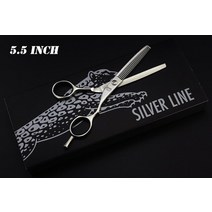 미용 이발사 가위 세트 스테인레스 4.55.05.56.06.5 인치 커팅 숱이 헤어 전문 이발소, 5.5인치 씬닝-01