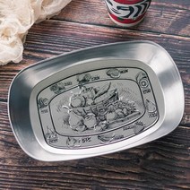 유럽 스타일의 복고풍 철판 보트 모양의 과일 플레이트 Tinplate 작은 트레이 과일 플레이트 복고풍 금속 스낵 식료품 저장 트레이, 디