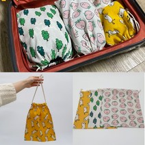 대 린넨 주머니 디자인 파우치 여행용 단체선물