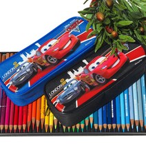 디즈니 카스 런던 파우치 필통 자동차 캐릭터필통 천필통 패브릭필통, 블랙