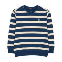 [포인터웍스] by헤지스키즈 와이드 스트라이프 맨투맨_BLUE ITF11TM04M_BU