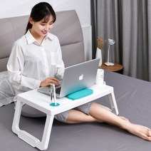 접이식 테이블 베드트레이 침대책상 침대테이블 베드테이블 침대트레이, 비비드 핑크