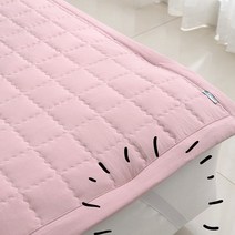 미끄럼방지 국산 사계절 바이오 워싱 누빔 누비 고무 밴딩 고정 밴드 슈퍼 싱글 퀸 킹 더블 패밀리 침대패드 4온스 패딩솜 매트리스커버 침대커버 화이트 핑크 그레이 차콜 피그먼트, 나노워싱 침대패드