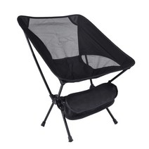 휴대용 캠핑 의자 초경량 정원 폴더블 배낭 하이킹 피크닉 낚시 공원용 운반 가방 포함, [03] black