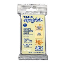 T타이오 엡손 자본 오트밀 비누 목욕 스폰지 엑스폴리에이팅 바디 스크러버 수세미 119g