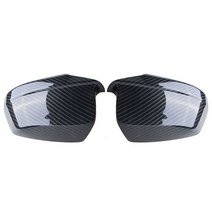 자동차 미러커버 사이드 미러 Bracingo Fit For 5 시리즈 F10 F11 F18 PreLCI 윙 커버 트림 탄소 섬유 룩 백 캡, 01 Carbon Fiber Look