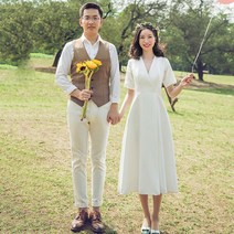 셀프웨딩 드레스 피로연 결혼식 파티 스튜디오 심플