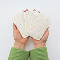 게풍각 욕실용 주방용 잘려있는 다용도 친환경 천연수세미 루파, 1개, 3개입