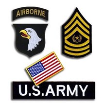 계급장 소방 경찰 군인 1+1 3d 자수 완장 루프 및 후크 미 육군 패치 순위 스티커 United States 101 Airborne Division United States