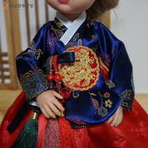 인형 한복 DIY 아람 칠색 당의 치마 세트 MSD SD 60cm 구체관절인형, 패턴/설명서/원단 패키지, sd~60도리스돌