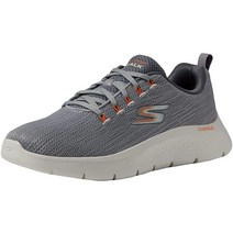 Skechers 남성 Gowalk 플렉스 운동용 워킹화 에어 쿨 폼 스니커즈 포함 네이비/레드 2 5084005159, 12.5, Grey/Orange 2