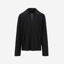 르917 하이넥 집 롱슬리브 블랙 Le17Septembre High Neck Zip Long Sleeve Black