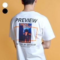 매드문 사은품증정 프리뷰M 전사나염 오버핏 반팔 티셔츠