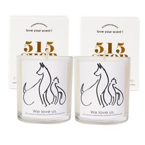 515샵 반려동물 캔들 270ml 세트, 마조람도그, 2개