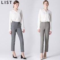 [리스트(LIST)] 모던 잔조직 슬림 팬츠_TWWSLM80150_MG