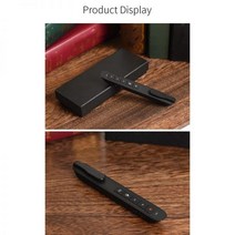 충전식 2.4G 무선 프리젠 테이션 포인터 (에어 마우스 포함) 파워 포인트 발표자 제어 PPT 리모콘 펜, black
