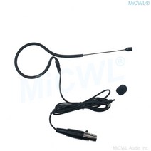 베이지 블랙 무지향성 이어셋 헤드셋 마이크 shure ur24d ulx slx glx 무선 마이크 시스템 ta4f mini 4pin inout, 블랙 싱글 이어셋