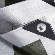 대형 방수포 매트 코팅 그라운드시트 천막지 옥상 PVC, 방수포4mX6m(실버)