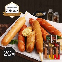 [교촌] 닭가슴살 스모크소시지 (치즈) 70g 20팩, 단품