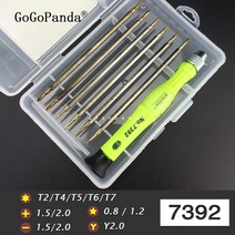 13 in 1 자기 스크루 드라이버 세트 정밀 유지 보수 도구 전화 시계 시계 수리 7392 용 특수 0.8 스타