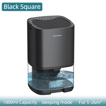 제습기 미니제습기 원룸제습기 제습기20리터 소형제습기 옷장제습기 휴대용 공기 1000ml 물 탱크 수분 건조기 홈 욕실 옷장 음소거 흡수 LED 조명 습기 장치, [02] Black square, [03] 영국 플매트 카펫 러그