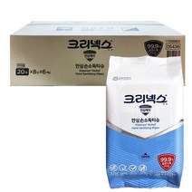 크리넥스 안심 손소독티슈 휴대용 20매x48팩-1박스
