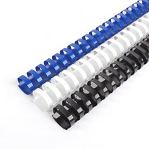 플라스틱 제본스프링 루즈링 38mm 100개 알뜰한 셀프제본 문구덕후 공시생 제본용품 유치원 대떡메 제본용, 청색