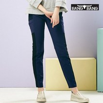 뱅뱅 뱅뱅 여성 사이드 밴딩 스판 팬츠 바이올렛 (P002041749)