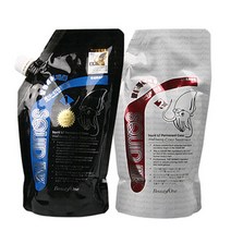 뷰티원 스퀴드 뉴프리미엄 오징어먹물 칼라 염모제 1제 500g + 2제 500g, 2N 블랙, 1세트