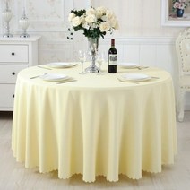 단색 원탁보 원형 테이블보 가정용 매장 식당용, 원형 220cm, 그린