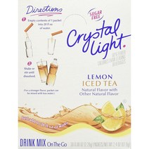 크리스탈라이트 드링크 믹스 온 더 고 레몬 아이스드 티, 레몬 아이스드 티 (Lemon Iced Tea), 30개입