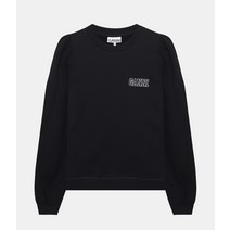 GANNI 가니 SOFTWARE ISOLI PUFF SHOULDER SWEATSHIRT T2965 099 소프트웨어 이솔리 퍼프 숄더 스웨트셔츠