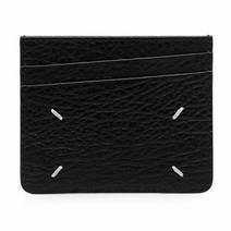 메종 마르지엘라 명품명품메종 스티치로고 페블 그레인 레더 카드홀더 카드지갑 블랙 SA1VX0006