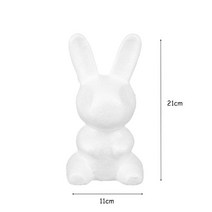 2023년 계묘년 토끼해 토끼 장식품 액막이 새해선물 1pc 20cm 폴리스티렌 폼 테디 베어 금형 pe 인공 장미 꽃 식 발렌타인 데이 홈 rabbit decoration, 20cm 토끼