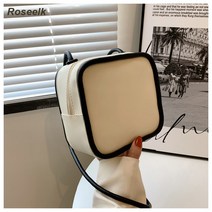 Roseelk SS 심플한 스퀘어백 미니 크로스바디백