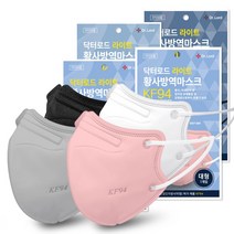 닥터로드 라이트 여름용 새부리형 마스크 KF94 대형 쿨마스크 여름마스크, 1개입, 10개, 그레이