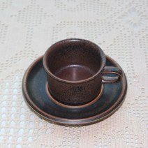 [빈티지] 아라비아핀란드 Ruska 루스카 에스프레소컵 컵 & 소서