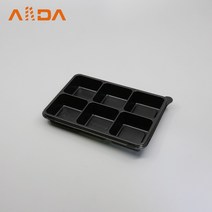 다용도 직사각 6칸 용기 100개 / 뚜껑불포함