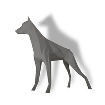 울트라패션 DIY 종이공예 페이퍼 크래프트 종이인형 페이퍼돌, 도베르만