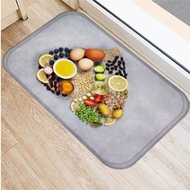 야자수매트 등산로매트 코코넛매트 1개 40x60cm 과일 딸기 패턴 미끄럼 방지 스웨이드 카펫 도어 매트 현관, 03 2DD-48291-003