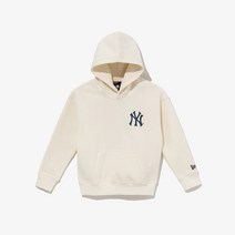 [뉴에라 키즈] 13371362 MLB 에이스 카드 뉴욕 양키스 후드 아이보리 아동후드티
