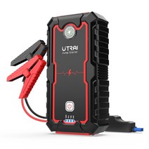 자동차배터리터미널 배터리케이스 밧데리단자 UTRAI 보조베터리 2000A 점프 스타터 휴대용 충전기 자동차 부스터 12 볼트 자동 시작 장치 비상 배터리, [01] 2000A