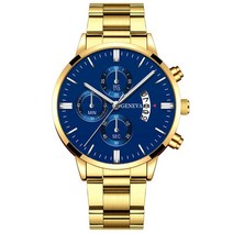 Reloj hombre 패션 남자 스테인레스 스틸 시계 럭셔리 캘린더 쿼츠 손목 비즈니스