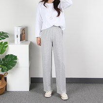 비하이 자체제작 S~3XL 빅사이즈 핏예쁜 세상편한 여성 츄리닝 면 밴딩 트레이닝팬츠 셀프컷팅 어반일자트레이닝