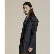 LUCKYMARCHE Denim Stitch Half Double Jacket_QWJAX23712BUD QWJAX23712BUD