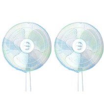 1+1 국산 선풍기망 뒷면커버, 선풍기망2장(줄무늬)